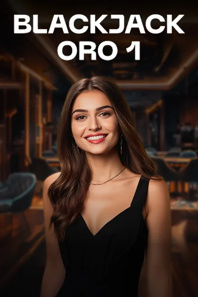 Blackjack Oro 1, live blackjack van Bombay Live