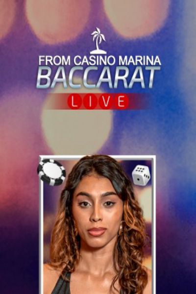 From Casino Marina Baccarat, live baccarat van Ezugi