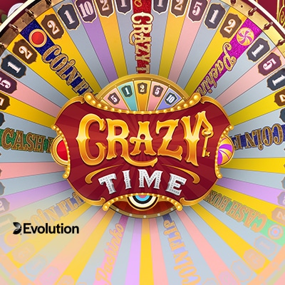 Crazy Time, een live game show van Evolution