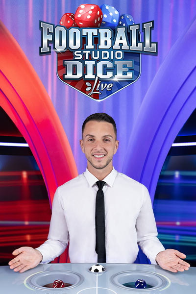 Football Studio Dice, live game show van Evolution