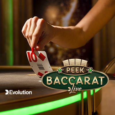 Peek Baccarat, live baccarat van Evolution